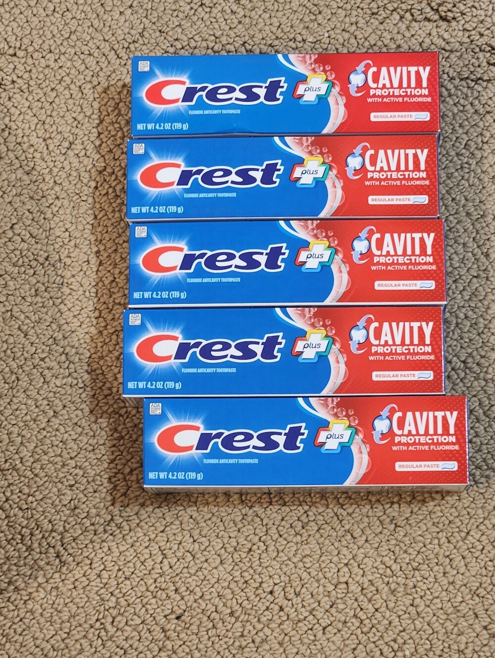 Crest Cavity Protection Toothpaste 4.2 Oz 5 Pack